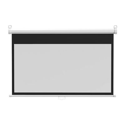 LENG 60'' Projector Screen Manual Pull Down Projection Screen Outdoor Portable HD Screen 4:3 Format Great for Home Theater Presentation (Size : 60inch 16:9)