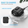 Maxjoy for AirPods 2nd Generation Case Cover, AirPods Case with Lock Gen 2 Hard Shell Rugged Shockproof Protective Cover with Keychain Cleaner Kit Compatible with Apple AirPods2 AirPods1, Black view 4