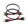 Banana Plug to Banana Plug Speaker Cable, 12awg tinned Oxygen Free Copper (OFC) Silicone Rubber Cable (3FT) view 3