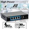 Intellinet 5-Port PoE+ Ethernet Switch with SFP Port - 91W Power Budget, Output up to 30W Per Port, Unmanaged, Wall Mountable/Desktop, Fanless, 3 Yr Mfg Warranty  561822 view 3
