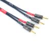 Banana Plug to Banana Plug Speaker Cable, 12awg tinned Oxygen Free Copper (OFC) Silicone Rubber Cable (1.5FT) view 4