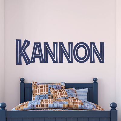 Name Wall Decal Sticker Custom Jurassic Name Wall Decal Girls Room Boys Room - Personalized Name Wall Decal Nursery Decal - Baby Monogram Vinyl Wall Art (35" Wide x 10" high)