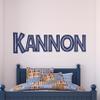 Name Wall Decal Sticker Custom Jurassic Name Wall Decal Girls Room Boys Room - Personalized Name Wall Decal Nursery Decal - Baby Monogram Vinyl Wall Art (35" Wide x 10" high) view 1