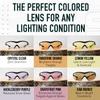 SSP Eyewear RX-Able Lenses for Methow Shooting Glasses, Crystal Clear Lenses view 3
