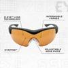 SSP Eyewear RX-Able Lenses for Methow Shooting Glasses, Crystal Clear Lenses view 4