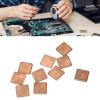 100pcs Copper Pad Shim Thermal Kit, 401w/mk Thermal Conductivity Small Heatsink Kit, DIY Pure Copper Skiving Fin Heatsink, for Laptop GPU CPU VGA VRAM(15x15x2.0mm) view 4