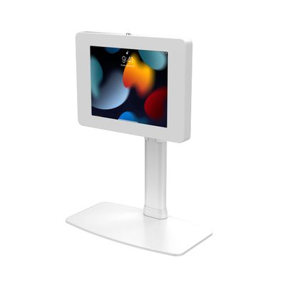 Anti-Theft Tablet Desk Stand Adjustable VESA Compatible Desk Mount with Universal Security Enclosure for iPad 11 (A16) - Pro 11-inch M4 - Air 11-inch M3- iPad 10th Gen - Galaxy Tab & More Tablets