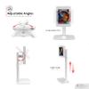 Anti-Theft Tablet Desk Stand  Adjustable VESA Compatible Desk Mount with Universal Security Enclosure for iPad 11 (A16) - Pro 11-inch M4 - Air 11-inch M3- iPad 10th Gen - Galaxy Tab & More Tablets view 3