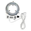 Lab Microscope Slides USB Adjustable 7000K Lamp LED Circle Light Microscope 56 LED Ring Light Illuminator for Binocular Video Microscope Microscope Parts (Color : White) view 1