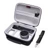 XANAD Hard Case for Sony Alpha ZV-E10 / ZV-1 / ZV-1F / ZV-1 II Vlogging Camera with Vlogger Accessory Kit Tripod (GP-VPT2 BT) and Microphone - Carrying Storage Bag(Black+Gray) view 1