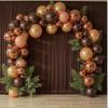 10 ft x 10 ft Wrinkle Free Brown Backdrop Curtain for Parties, Wedding Brown Photo Backdrop Drapes, Fabric 2 Panels 5x10ft for Baby Shower Photoshoot Engagement Birthday Photography Background view 3