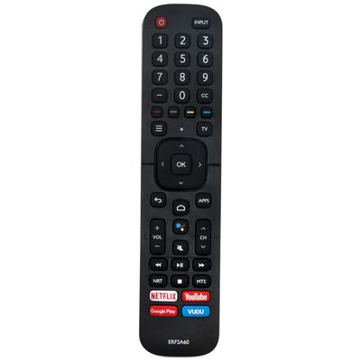 PERFASCIN ERF2A60 Replace Voice Remote Control Fit for Hisense TV 50A6501EU 55U6EU 65U6EU 50A6101EU 43A6101EU HU100L5 HU120L5 HU55U6FUW HU65U9F8UW 75U9A3U 85U8E1U