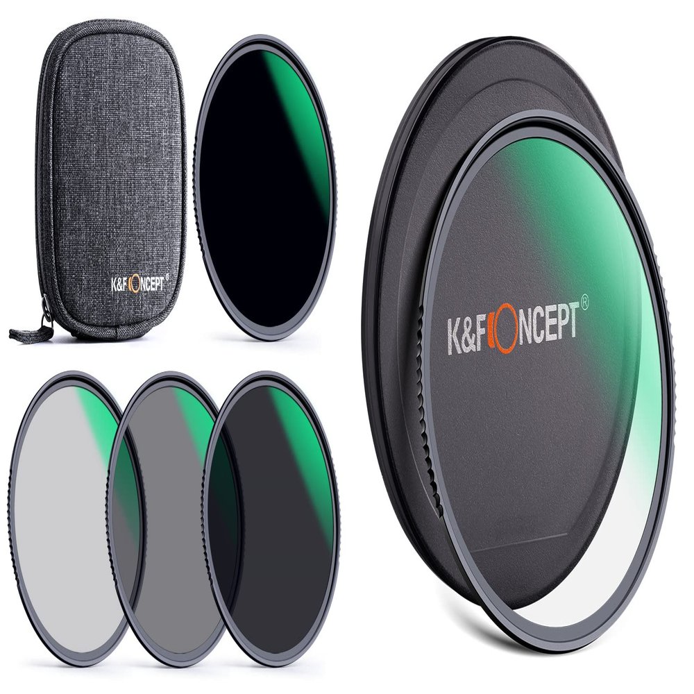 72mm ND4/ ND8/ND64/ND100/ Shockproof Tempered MCUV Protection Filter Kit (5 Pcs) with 28 Multi-Layer Coated