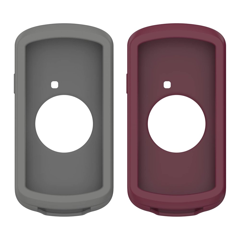 Protector Case Compatible with Garmin Edge 1040 Case Soft Silicone Cover Anti-Scratch Bumper Protective Shell for Garmin Edge 1040 Cover (Gray/WineRed)