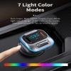 Bluetooth Car Adapter, Blutu para Carros, Blooth Tooth Fm Transmitter for Car Support QC3.0 USB Car Charger Siri Google Assitant, U Disk, SD Card Hi-Fi Music view 4