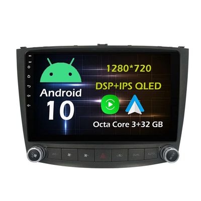10.1'' 3+32GB Android 10 in Dash Car Stereo Radio Fit for Lexus IS250 IS200 IS220 IS300 2006 07 08 09 10 11 12 GPS Navigation Head Unit Carplay Android Auto DSP 4G WiFi Bluetooth