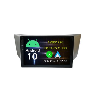 10.1'' 3+32GB Android 10 in Dash Car Stereo Radio Fit for Lexus RX300 RX330 RX350 RX400H Toyota Harrier 2004~2010 GPS Navigation Head Unit Carplay Android Auto DSP 4G WiFi Bluetooth