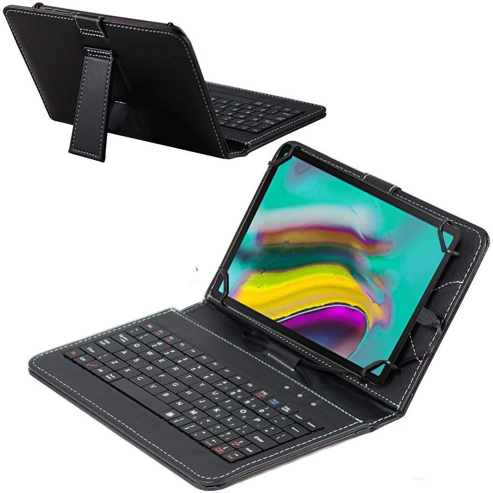 Navitech Black Keyboard Case Compatible with G-Tide Tablet H1 10 inch Android 11 Tablet