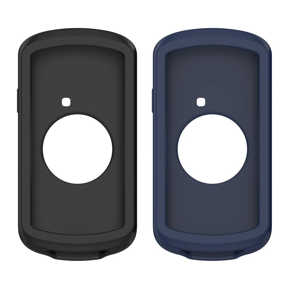Protector Case Compatible with Garmin Edge 1040 Case Soft Silicone Cover Anti-Scratch Bumper Protective Shell for Garmin Edge 1040 Cover (Black/DarkBlue)