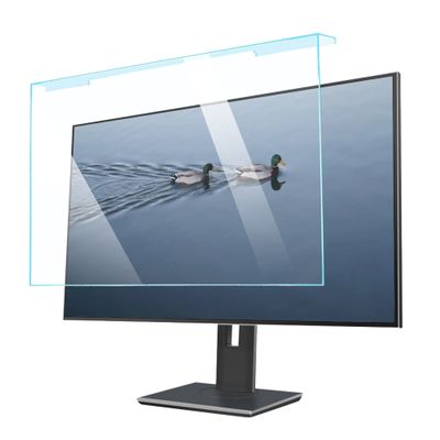 CUNIO Blue Light Blocking Screen Protector Panel for Diagonal 18-27 inch, Anti-UV Eye Protection Filter Film, Widescreen Computer Frame Hanging Type / 23/24in 540x340mm