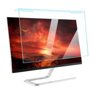 CUNIO Hanging Type Blue Light Blocking Screen Protector Filter Panel for 17-27 Inch Computer Widescreen Desktop PC Monitor, Eye Protection Easy to Install / 18.5 in 425x250mm
