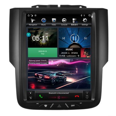 ZWNAV 10.5 Inch Resolution 1600x1200 Tesla Style Touch Screen Car Stereo for Dodge RAM 1500 2500 3500 2013-2018 Truck Radio Android Auto Replacement Multimedia Player Unit GPS Navigation Unit