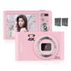 Andoer 48MP 4K Portable Digital Camera with 2.8in IPS Screen Zoom 16X Selfie 128GB Expansion Face Detection Anti-shake with 2 Cell Battery Hand Strap Carrying Case view 1