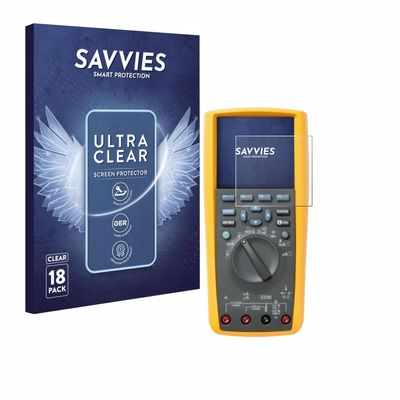 savvies Screen Protector compatible with Fluke 287 Protection Film Clear 18-Pack