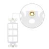 6-Port Decorator Insert with Nut, Wall Plate Adapter, White (6 Port 10 Pack) view 3