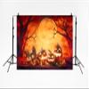 Kate 10x6.5ft Halloween Backdrop Horrible Pumpkins Moonnight Photography Backdrops for Children Misty Forest Background Photo Booth Props view 2
