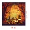 Kate 10x6.5ft Halloween Backdrop Horrible Pumpkins Moonnight Photography Backdrops for Children Misty Forest Background Photo Booth Props view 3