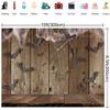 10x6.5ft Brown Wood Wall Spider Web Halloween Backdrop Bats Wooden Floor Photo Booth Prop Background Decor for Party view 3