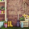 10x6.5ft Spring Green Grass Wooden Wall Photography Backdrops Baby Show Tool Flowers Photo Booth Prop for Studio Decoration view 2