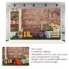 10x6.5ft Spring Green Grass Wooden Wall Photography Backdrops Baby Show Tool Flowers Photo Booth Prop for Studio Decoration view 4