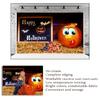 10x6.5ft Happy Halloween Photography Backdrops Black Board Smile Pumpkin Background for Picture view 4