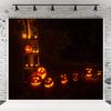 10x6.5ft Dark Night Pumpkin Light Halloween Backdrops for Photography Prop Fabric Photo Studio Background view 1