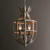 Machine French Retro Old Wrought Iron Chandelier, Princess Children's Room Bedroom Porch Corridor Pendent,for Bedroom, Entryway, Dining Room, Girls Room, Foyer view 3