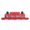 Power Distribution Block Busbar 4 Post with Cover M8 Terminal Studs 250A for Marine Automotive RV Truck Boat 12-48V Systems Duty Zinc Alloy ABS Nylon Construction view 2