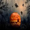 10x6.5ft Scary Night of Halloween Photography Backdrops Big Pumpkin Branches Photo Studio Prop Background view 2