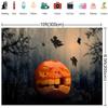 10x6.5ft Scary Night of Halloween Photography Backdrops Big Pumpkin Branches Photo Studio Prop Background view 3