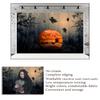 10x6.5ft Scary Night of Halloween Photography Backdrops Big Pumpkin Branches Photo Studio Prop Background view 4