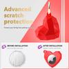 GOLLEY Compatible with Apple AirTag Case for AirTag Keychain,Airtag Holder,Protective Air Tag Holder, Portable Keyring Cover (Heart) view 2