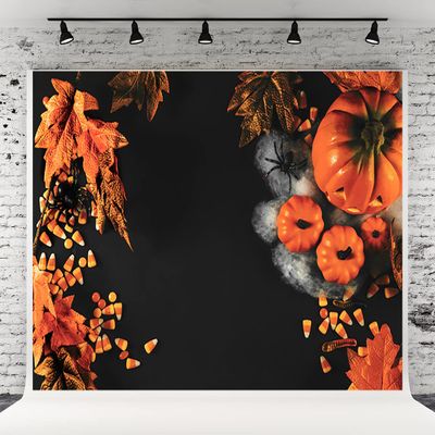 10x6.5ft Harvest Pumpkin Halloween Photography Backdrops Autumn Background for Portrait