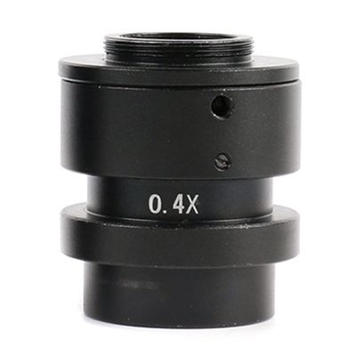 Lab Microscope Slides 0.4X 1X Industry Mono Lens Zoom C Mount Adapter Lens for 0.7X-5X Adjustable Magnification Microscope Parts (Color : 0.4X)