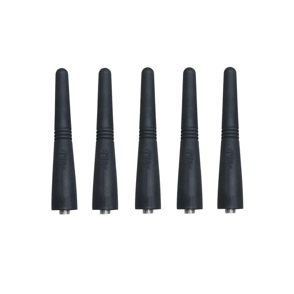 5 Pack PMAD4012 Stubby Antenna VHF 136-174 MHz 3.5 Inch for CP200 CP200D CP200XLS CP185 HT750 HT1250 HT1550 EX500 EX600 PR400 GP2000 GP300 GP320 GP328 GP340 GP380 GP640 SP50 SP10 Two Way Radio