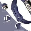 6 Pack Maledan Slim Band Soft Silicone Waterproof Sports Bands Compatible with Fitbit Charge 5 Fitness Tracker view 4