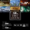 Exascend 128 GB / 256 GB Catalyst SD Card, C10, U3, V60, up to 280MB/s, Compatible with Canon, Nikon, Panasonic and Other Cameras. (128GB) view 3