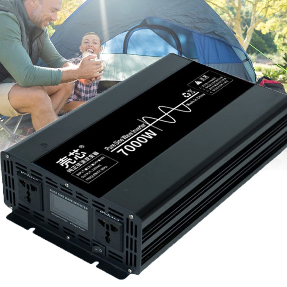 JINTAOMA Power Inverter 4500W/7000W/10000W DC 12V to AC 110V&220V Pure Sine Wave Car Voltage Converter Transformer,7000W-12v