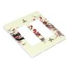 Flower Blossom 2 Gang Double Rocker/Decora Light Switch Cover Decorative Outlet Wall Plate Electrical Faceplate Bathroom Home Bedroom Decor Screwless 4.7" x 4.6 view 3