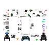 Funny Kids Video Play Gaming Game 3 Gang Triple Rocker/Decorator Light Switch Cover Fun Boys Teen Gamer Decorative Electrical Gfci Device Switch Face Wall Plate Cover Screwless for Dimmer, USB Outlet view 1